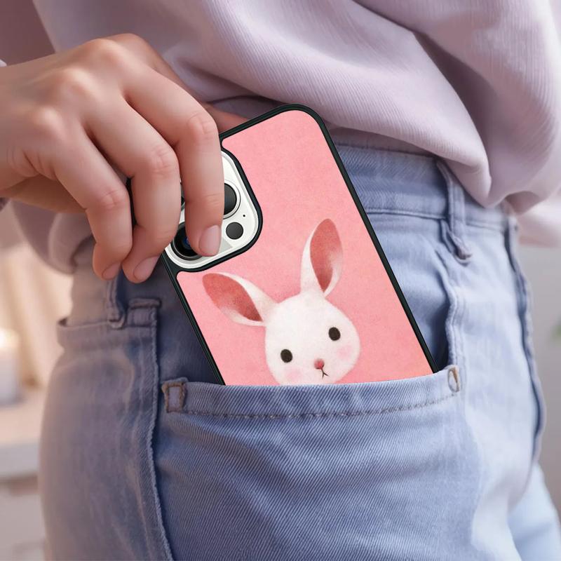 Rabbits Bunnies Phone Case For iPhone 17 Air 15 16e 14 13 Pro Max Coque 12 11 Pro Max PLUS cover
