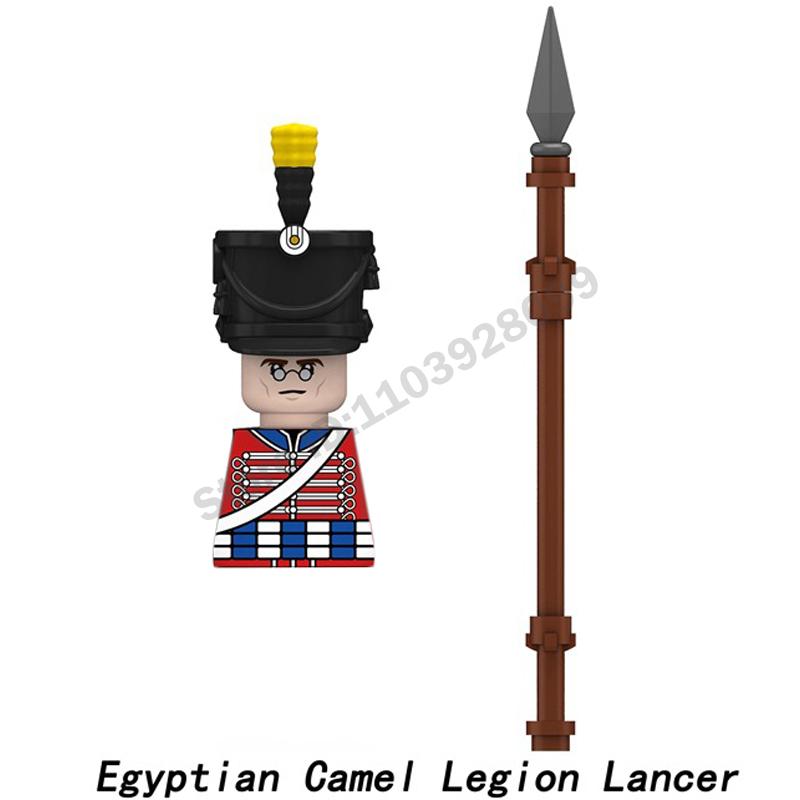 Middle Ages Military Napoleonic Wars Figures Building Block British French Prussia Infantry Knight General Duke Characters Brick