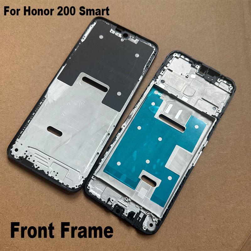 For Huawei Honor 200 Smart Middle Frame Faceplate Housing Chassis Front LCD Bezel Repair Parts Replacement