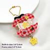 1In Photo Card Holder Cartoon Apple Shaped Photo Album Keychain For Bags Acrylic Charm Kpop Idol Photocard Protector Cover