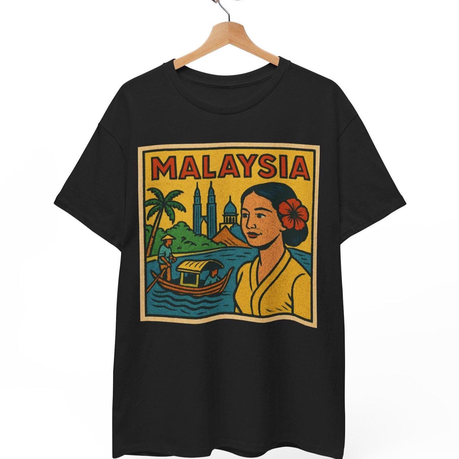 Malaysia Retro Comic T-Shirt: Vintage Pop Art Graphic Tee XL