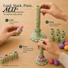 Pottery Studio Accessories Modular Clay Bloom Maker, Flower Shaping Tool with 9 Sleeve Patterns, 3D Craft Tools Printed DIY Stackable Press