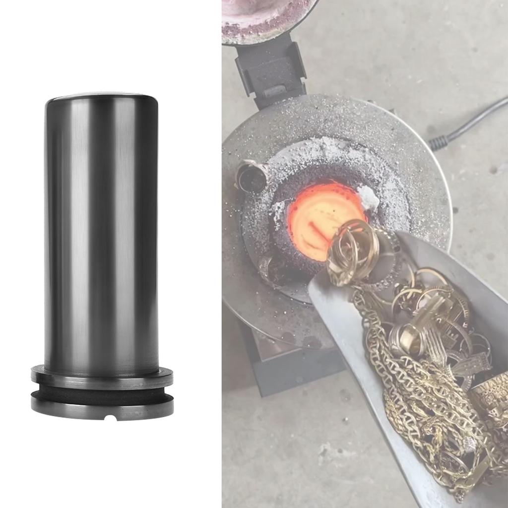 1/2/3KG Metal Crucibles Black Cup Furnace Torch Melting Casting Refining Gold Silver Copper Brass Aluminum