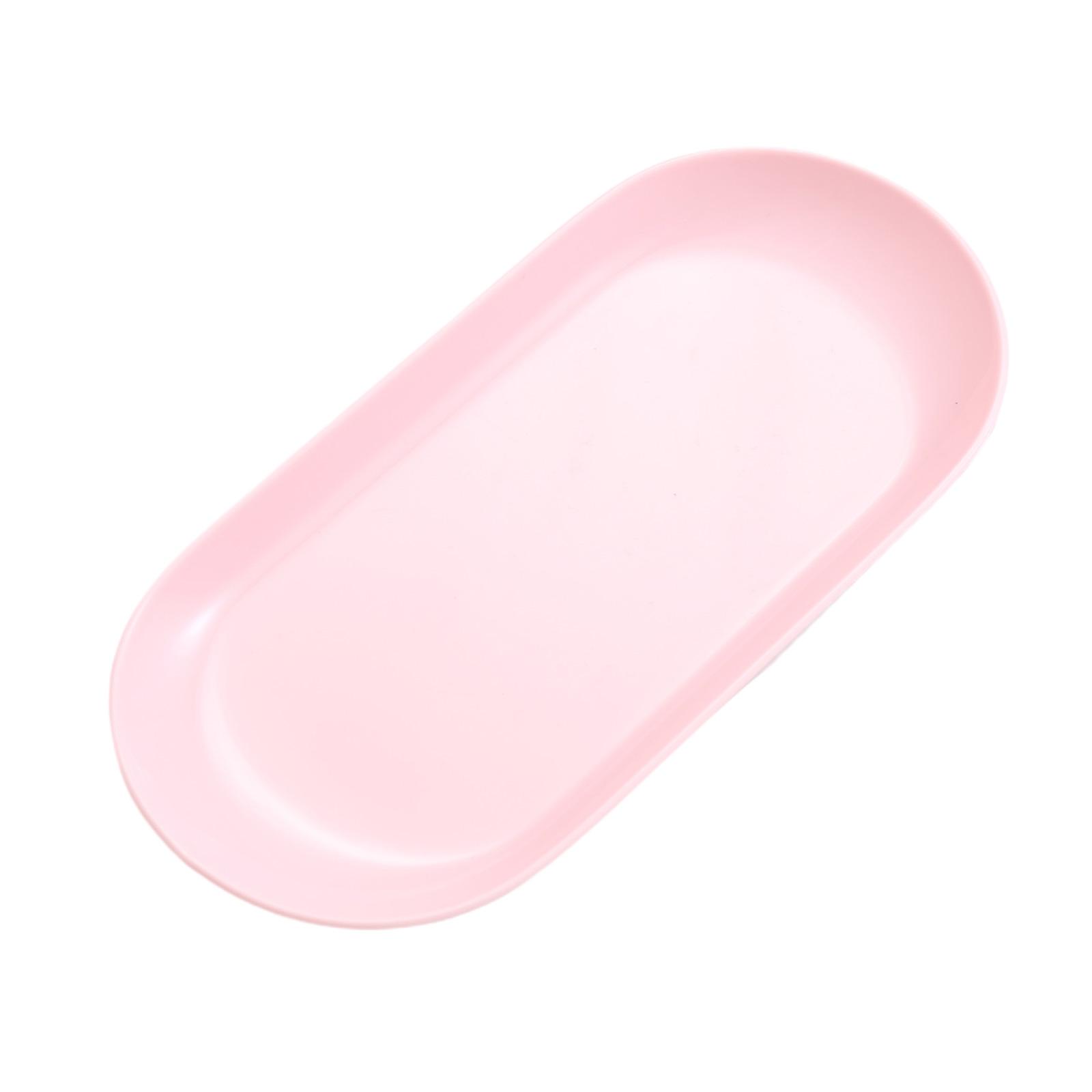 

Овальные подносы из нержавеющей стали для демонстрации ювелирных изделий, инструментов для нейл-арта, домашнего декора, органайзер для хранения ожерелий и колец розовый