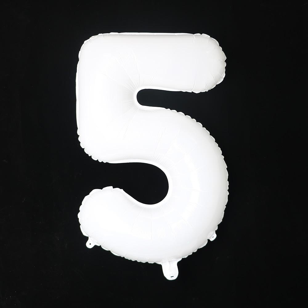 32 Inch Digital Aluminum Film Balloon, Medium Digital Gold Silver Red Black Gradual Change Color Birthday Decoration Wedding Party Balloon