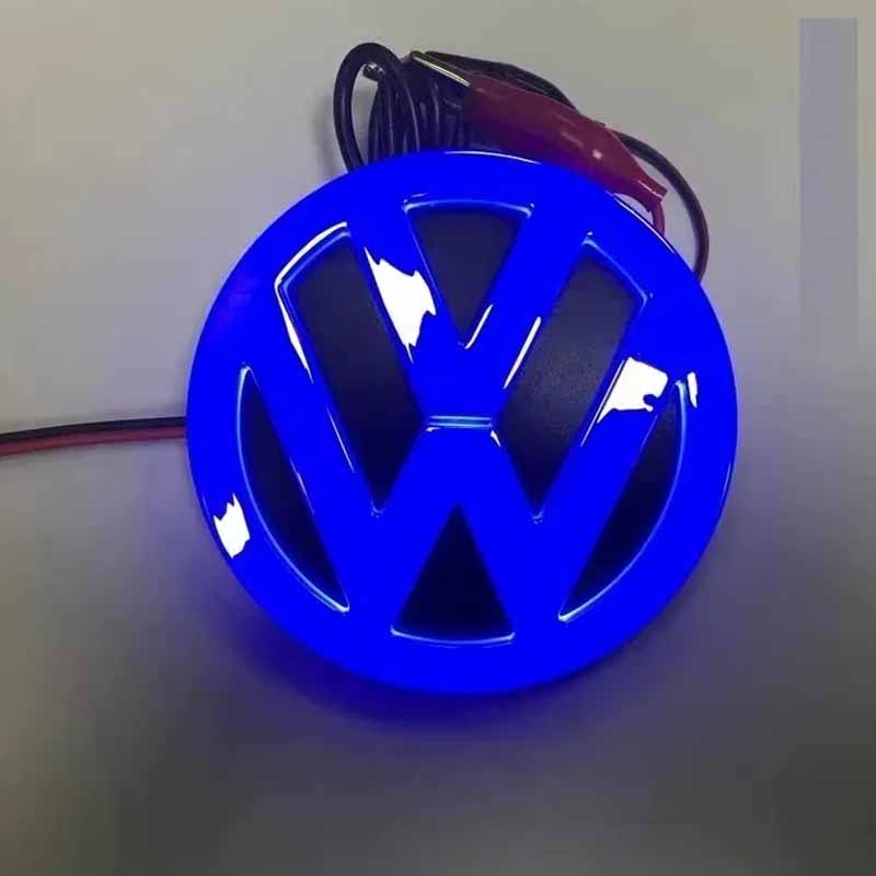 For VOLKSWAGEN New 11cm LED Car Rear Tail Emblem Badge Sticker For VW Polo Golf Jetta Beetle CC Tiguan Touran Passat MK7 MK5 B5