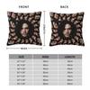 Kit Harington Fractal Square Pillowcase Polyester Linen Velvet Creative Zip Decorative Car Cushion Cover 45X45