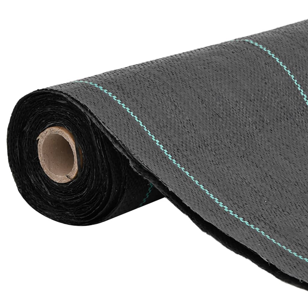 Vidaxl Manta Geotêxtil Antiervas Daninhas, Preta, 0,5X10 M, PP