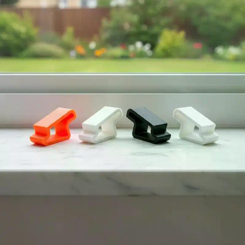 1/2/4pcs Heavy Duty Door Stopper Non-Slip Balcony Window Door Wedge Easy Install For Home Office Bathroom Kitchen Track Lock
