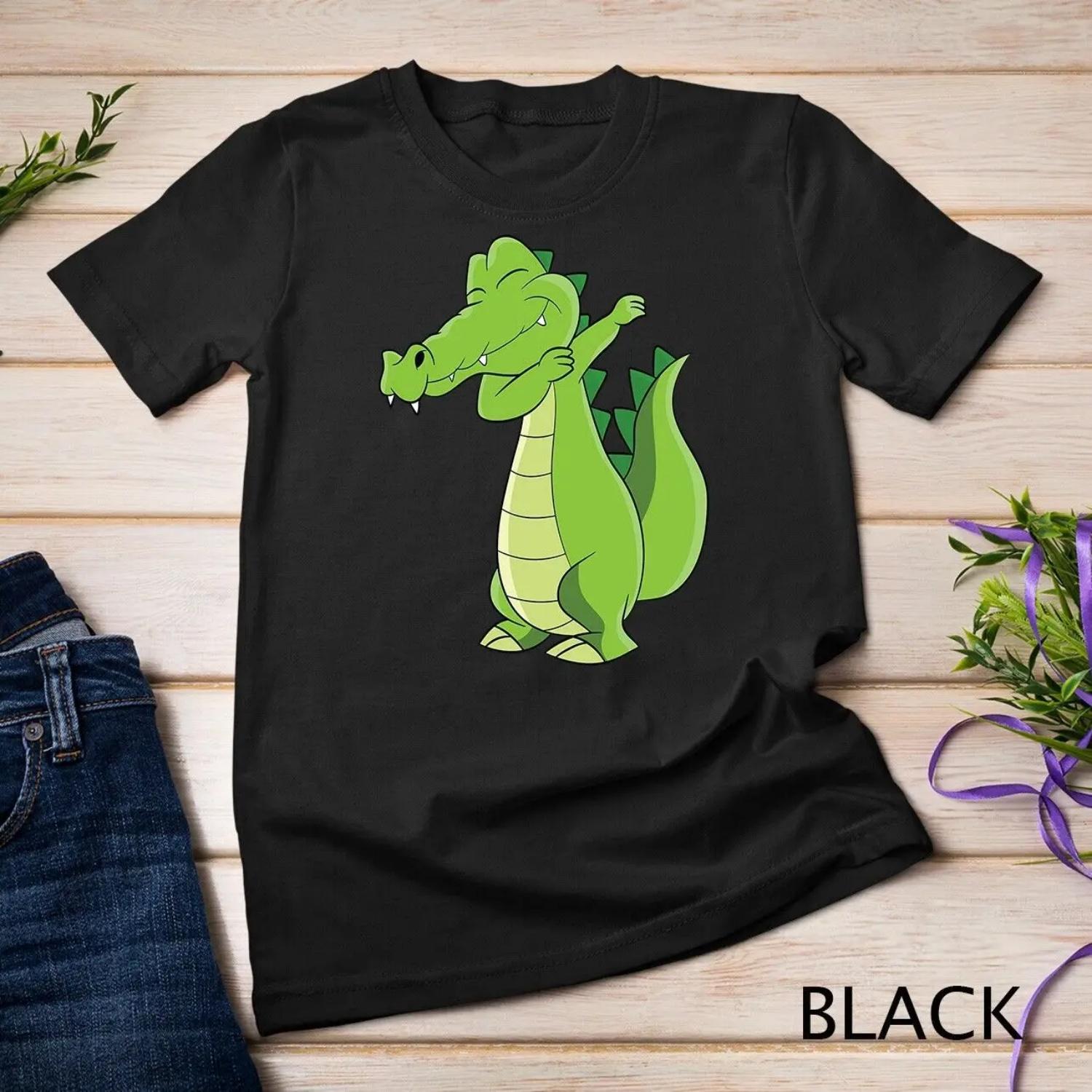 Dancing Alligator Funny Dabbing T shirt S