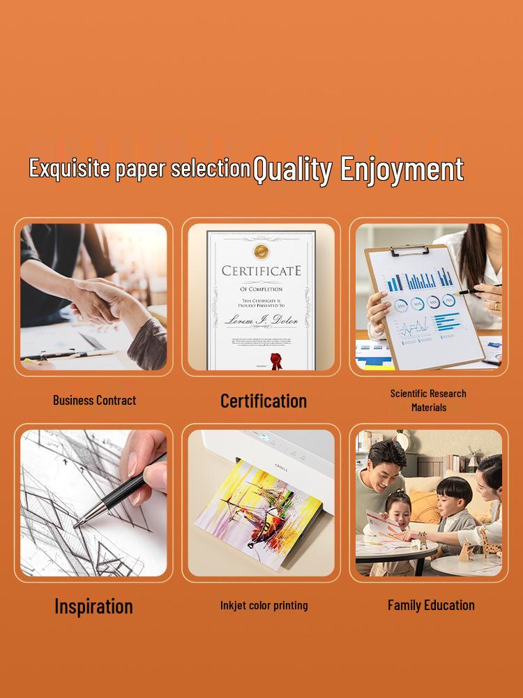 Deli Jia Platinum/Bali Sea A4 Dubbelsidigt Multifunktionellt Tryck- & Kopieringspapper, 70/80 GSM