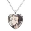 Paradise Kiss Anime Necklace Yukari Hayasaka Miwako Sakurada Glass Heart Shape Pendant Necklace Charm Jewelry Friend Gift