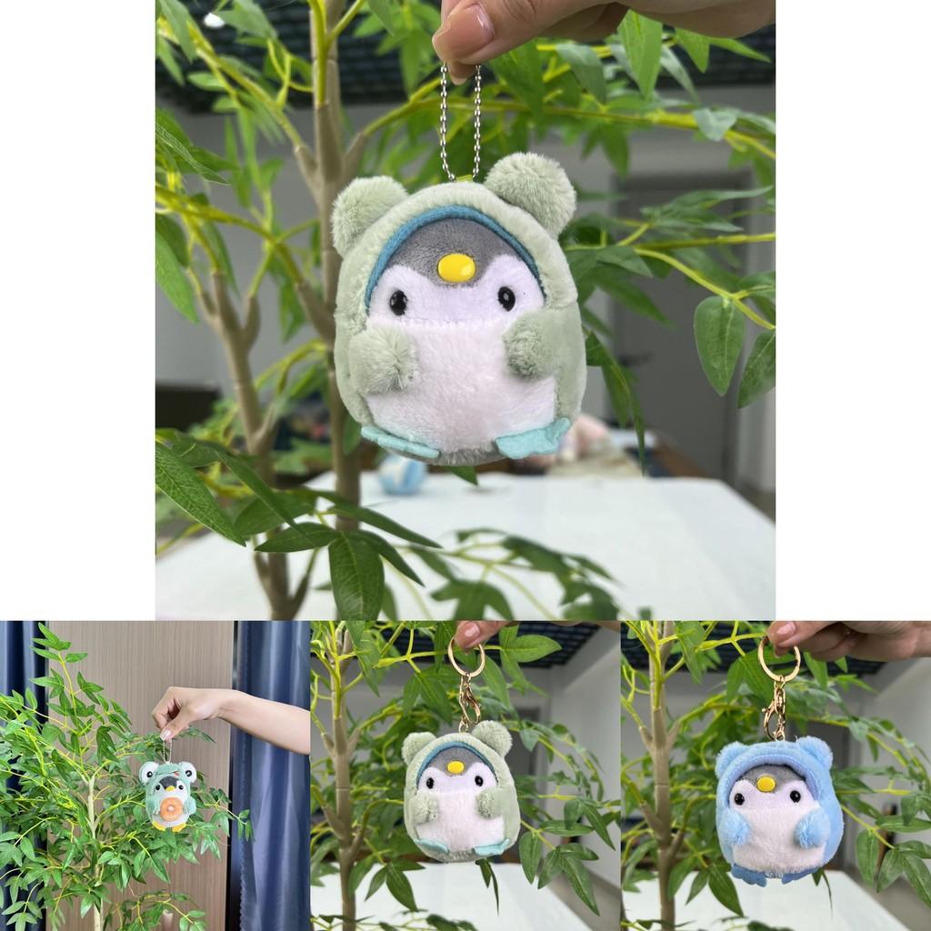 Creative Plush Penguin Keychain With Colorful Chain Soft And Cuddly Animal Decor