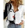 Temperament Loose Blouse Fashion Casual Woman Shirt Elegant Long Sleeve Shirt Woman Holiday Weekend Top