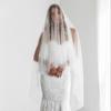 Photography Decoration Cover Face Women Bridal Veils Pearl Bride Wedding Veils Wedding Accessories