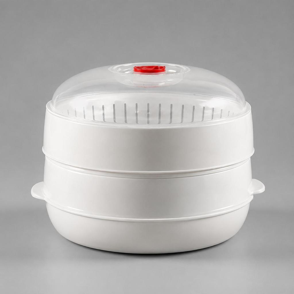 Microwave Steamer Dishwasher-Safe Cookware Lightweight for Kitchen