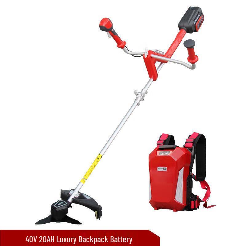 High-Power Cordless Electric Lawn Mower & Trimmer