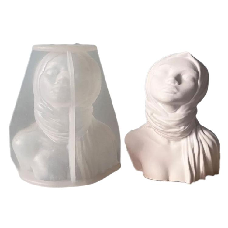 Female Figurine Silicone Molds for Candle Soap Goddess Statue Silicone Molds Gypsum Silicone Molds for Home Decoration