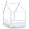 VidaXL Kid's Bed Frames Slat Base Slat Frame Bedroom Furniture Home Interior White 80x160 Cm 289611