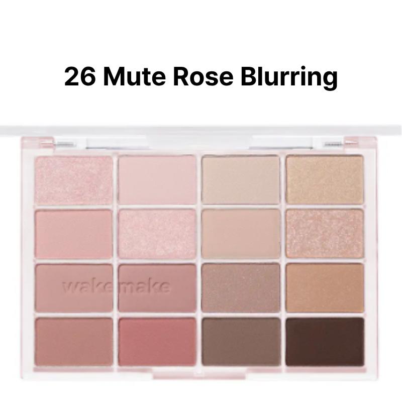 

WAKEMAKE Soft Blurring Eye Palette 2 26 Mute Rose Blurring