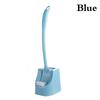 Plastic Toilet Brush Holder Set Bathroom Cleaning Kit Cleaner Curved Toilet Cleaning Brushes Househo