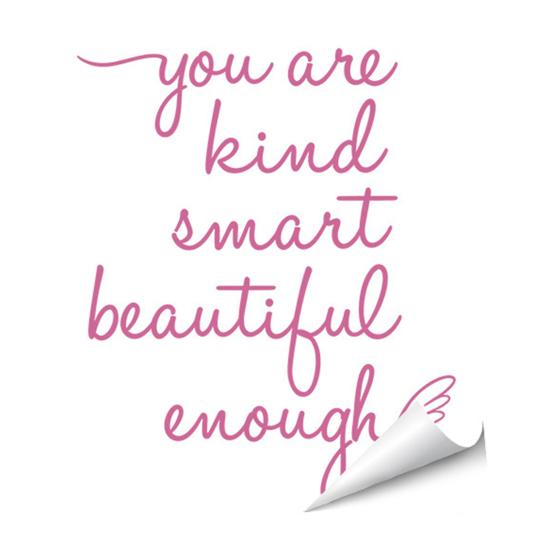 Removable Glass Decor for Home Inspirational Quote Decals Mirror, Motivational Saying Affirmation Stickers, Waterproof Static Cling Mirror Stickers