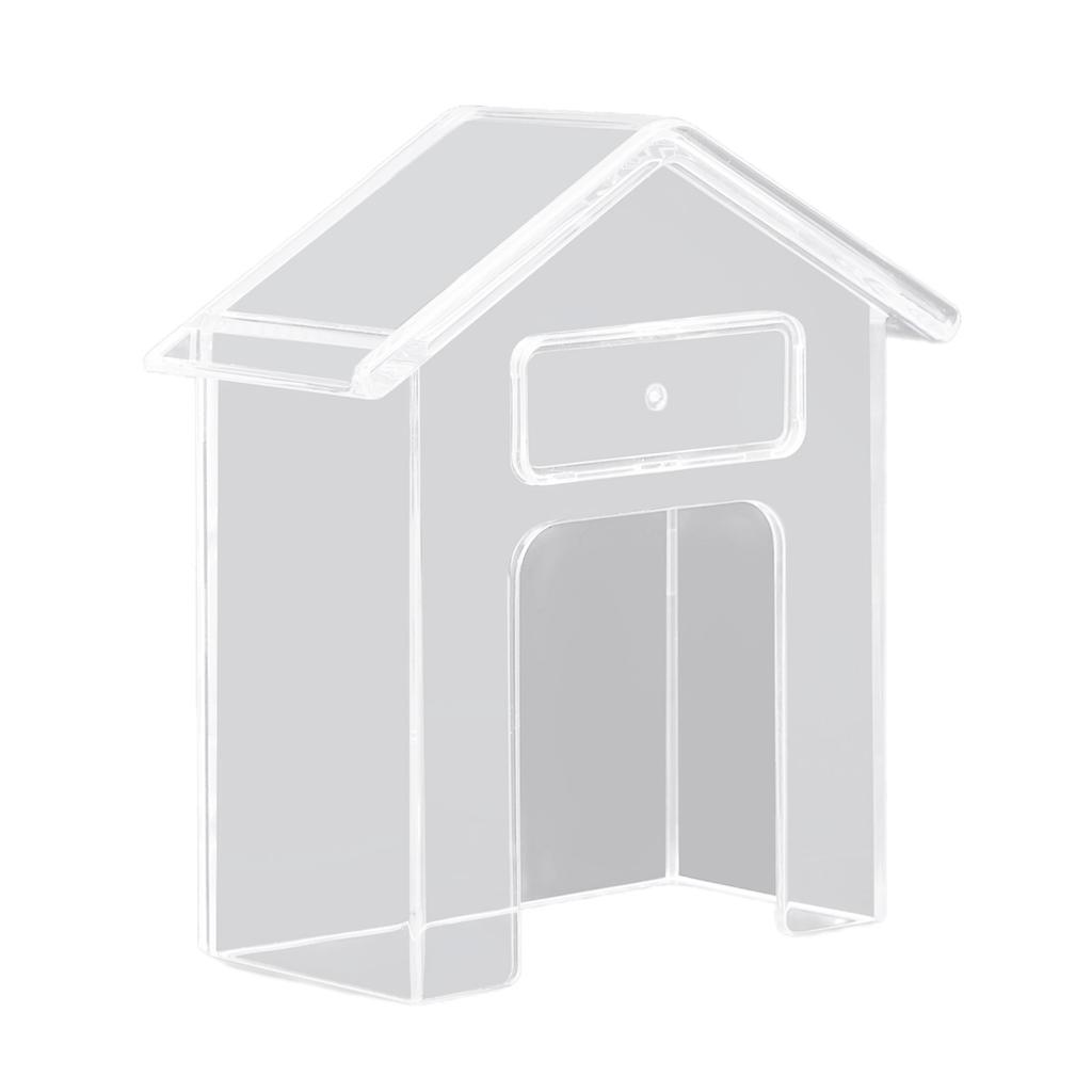 Przezroczysty Kształt Domu Osłona Przycisk Dzwonka Odporna na Warunki Atmosferyczne Ochrona Dzwonka Zewnętrzna Bezprzewodowa Osłona Przeciwdeszczowa