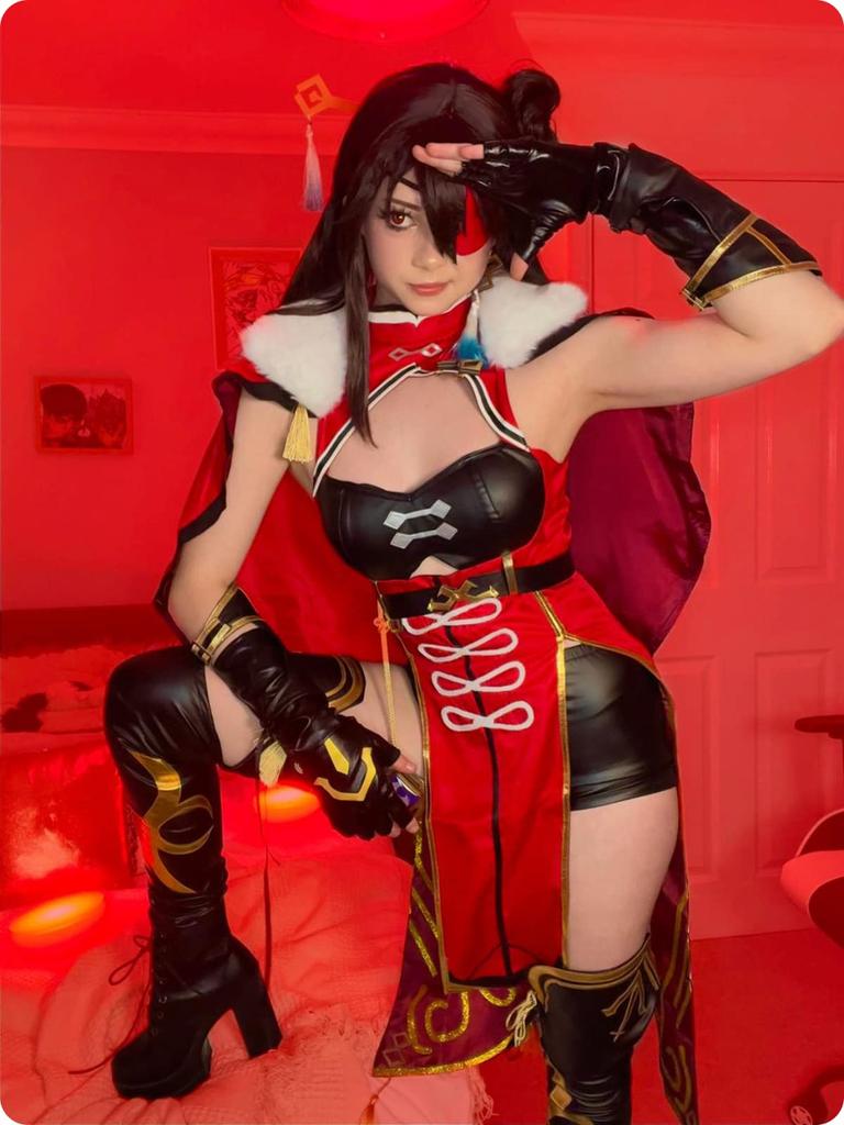 NSPSTT Genshin Impact Liyue Hokuto Cosplay Costume, Uncrowned Dragon King Hokuto Cosplay, Genshin Impact Style (Hokuto Cosplay, No Wig, Size XS)