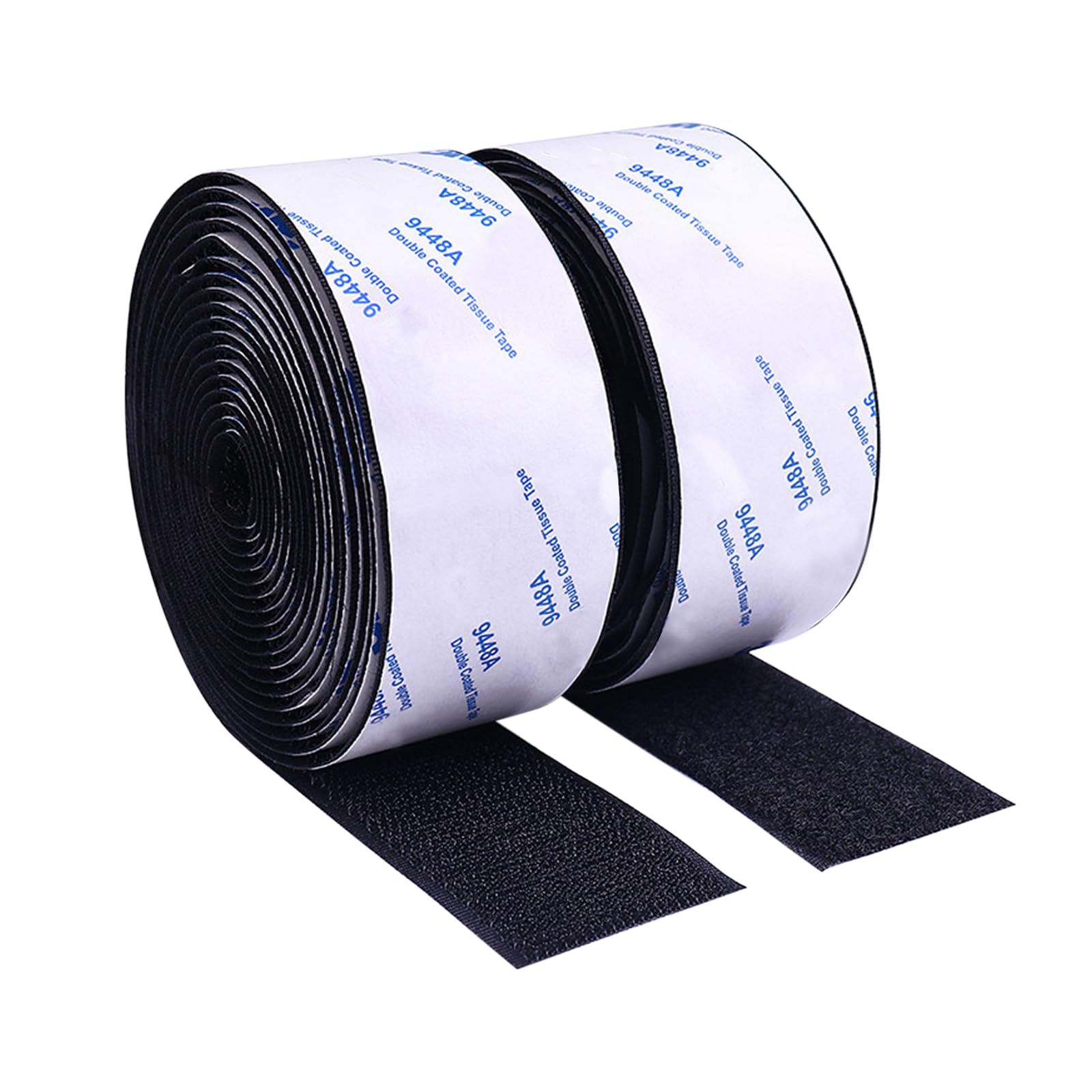 Samcos Zipper Tape, Strong Magic Tape, Double-Sided Tape, Strong Adhesive 20mm чёрный