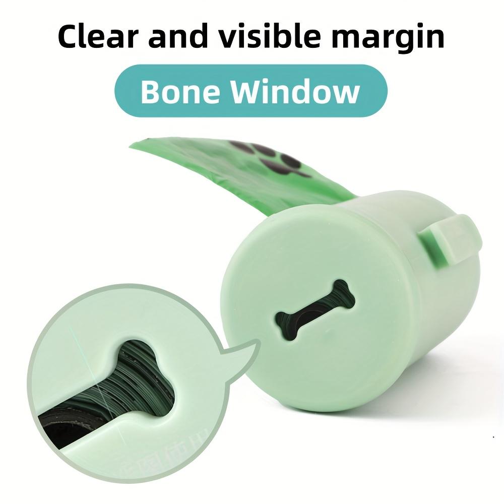 Retractable Dog Poop Bag Dispenser with One-Touch Lever - Leak-Proof Waste Bags, Compatible with All Dog Leashes