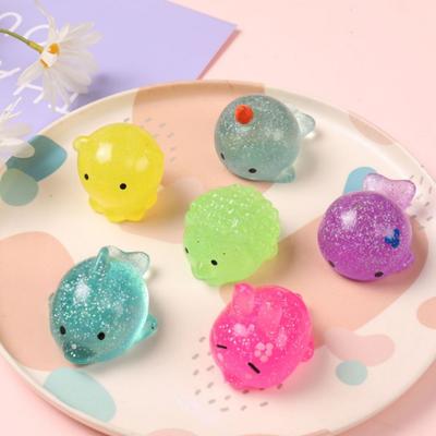 Kawaii Animal Soft Cute Fun Sensory Antistress Squeeze Toys Spongy Mochi Fidget Toys Sticky Antistress Ball For Kids