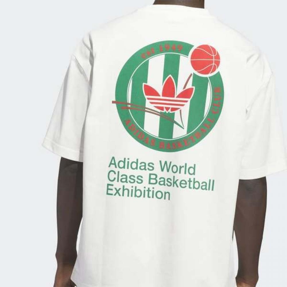 Adidas Unisex Classic Oversize Basketball Crest Tee K...