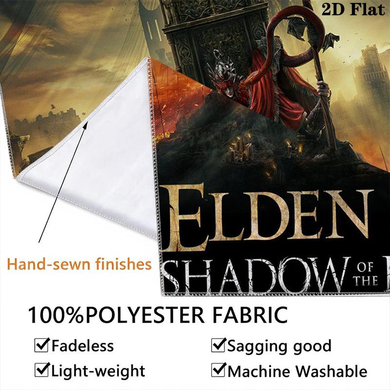 Elden Ring Wall Tapestry Aesthetic Wall Hanging Printed Fabric Blanket Decorative Tapestries for Bedroom Living Room Home Decor