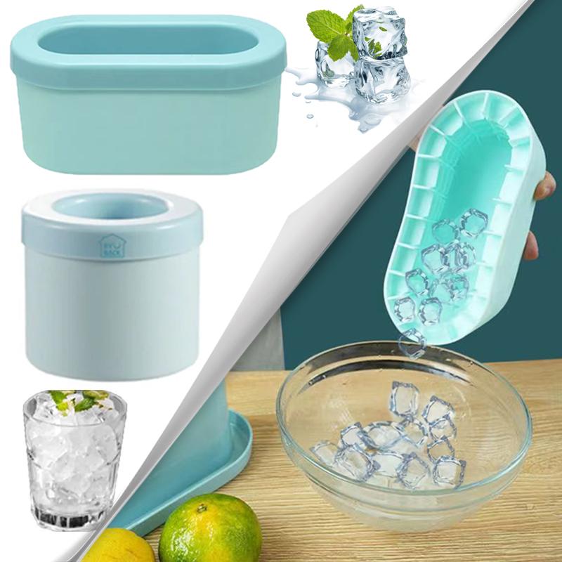 Silicone Ice Cube Mold Round Ice Bucket Summer Homemade DIY Refrigerator Freeze Ice Maker Creative Ice Cube Mold Barware Tools
