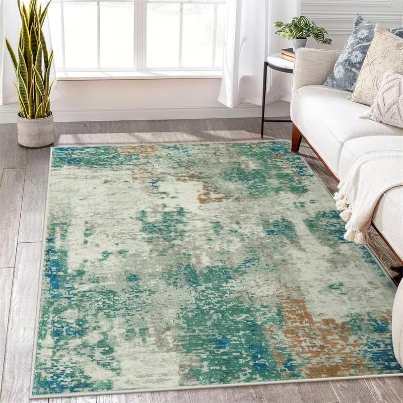 Wohnzimmer Großer Flächenteppich Modern Abstrakt Wohnzimmer Küche Badezimmer Eingang Waschbare Teppiche Schmutzabweisende Große Matten