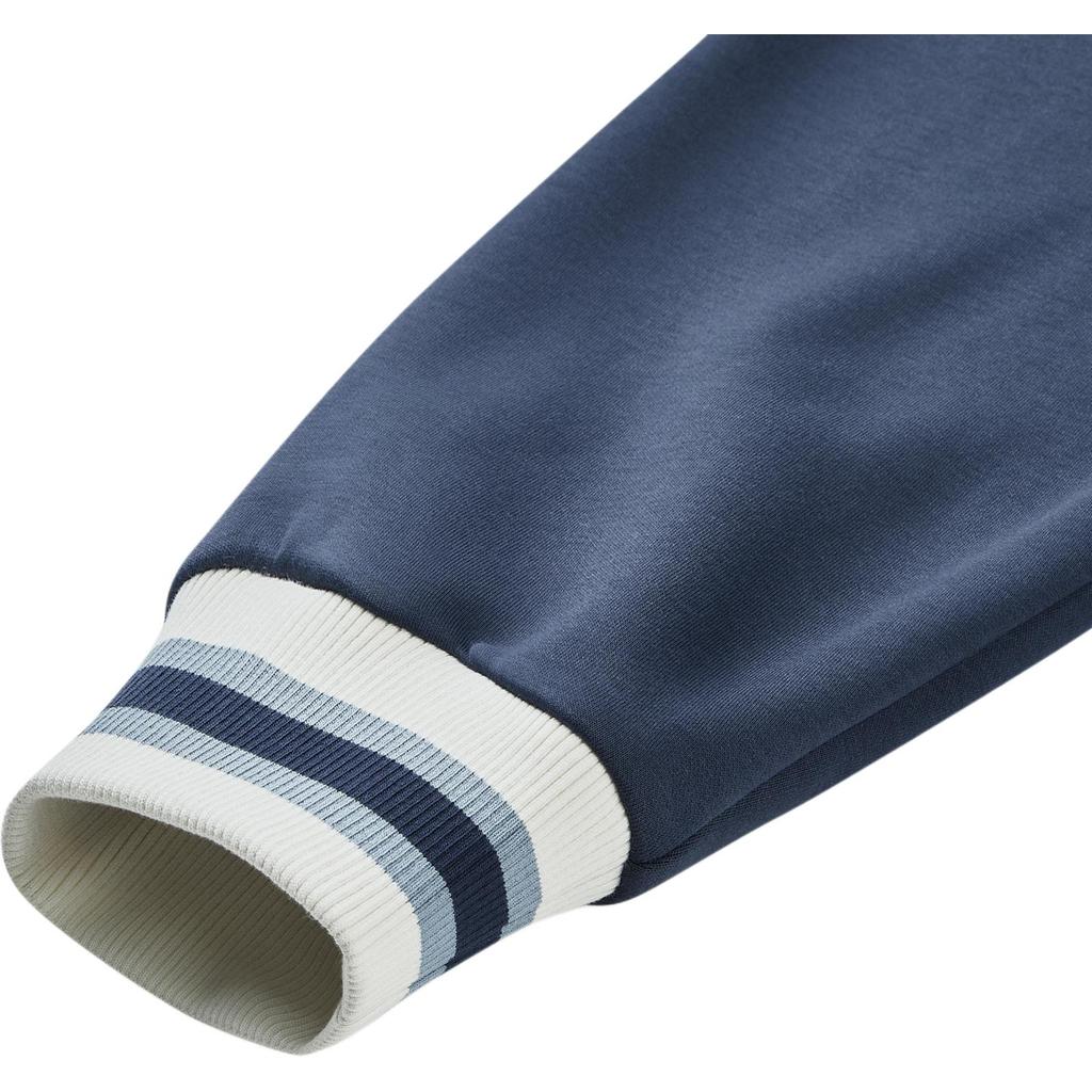 Skechers Hooded Zipper Comfortable Versatile Fleece Cardigan Long Sleeve Sweatshirt Men Outerwear Dark-Blue P424U029-002Z