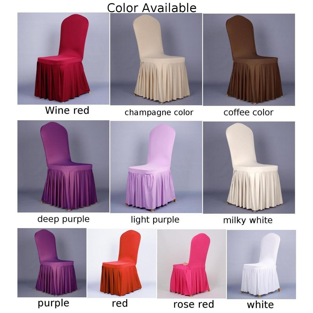 Comfortable Oxford Skirt Hotel Style Banquet Chair Cover