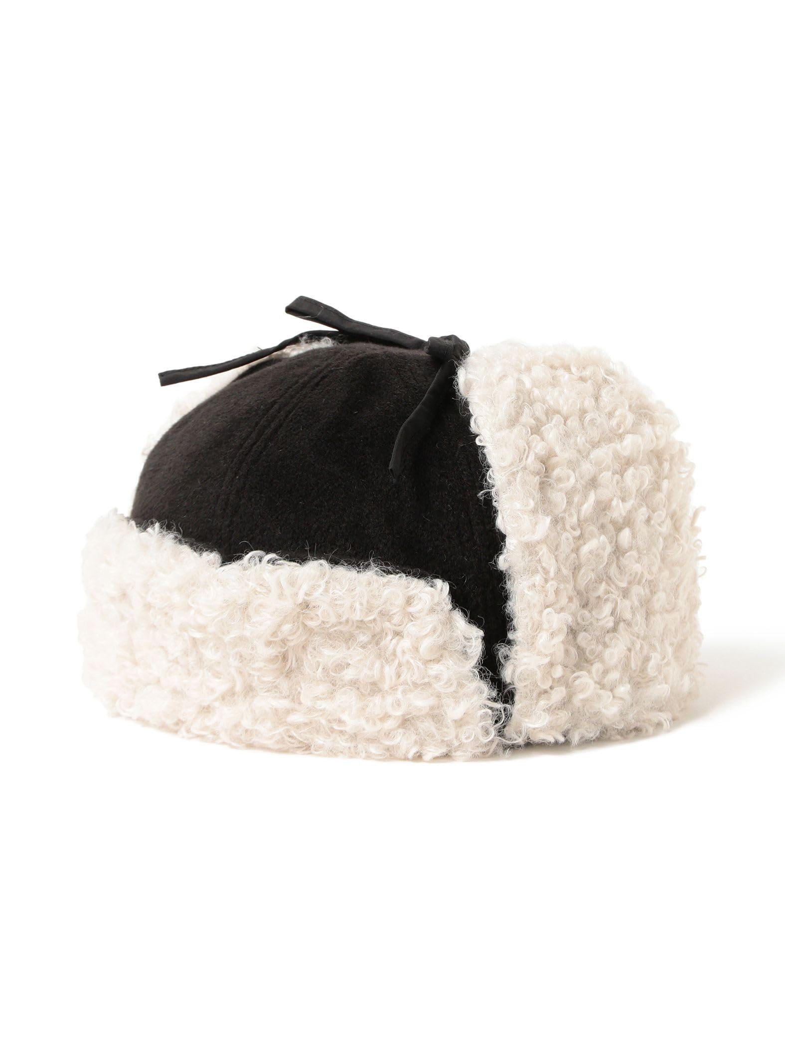 Кепка-авиатор из мельттона Beams Heart для женщин, черная, один размер