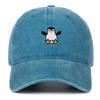 Vyšívaná tučňáčí baseballová čepice - Unisex Retro měkký kšilt Sluneční klobouk