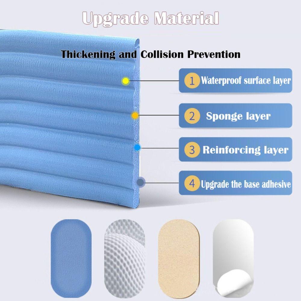 Self Adhesive Water Pipe Wrap Tape Anti-collision Water Pipe Cover Guard Sponge  Column