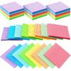 Geosar 24 Pack Lined Grid Sticky Notes 3 X 3 Inch Note Colorful Self Stick Notes Power Memo Pads Strong Adhesive Self Stick Note for Gifts School