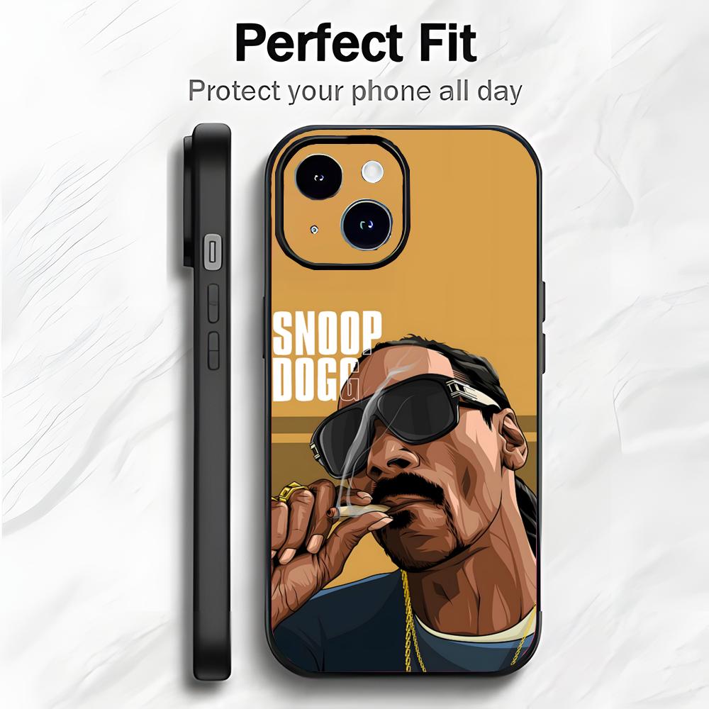 HipHop American Rapper S-Snoop D-Dogg Phone Case Phone Case Soft Packaging Lightweight For iPhone17 16 15 14 13ProMax