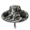Summer for Outdoor Camping Fishing Hiking Cap Sunscreen Fisherman Hat SolarFan Cap Portable Solar Charging Cap with Fan Suitable