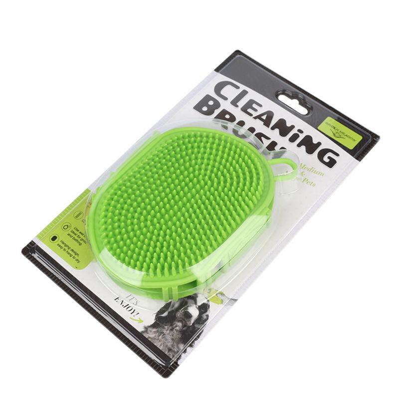 

Pet bath brush Massage brush, dog cat bath hair removal cleaning brush, pet cleaning and beauty products 92630 зелёный