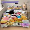 3pcs Mickey and Friends Party Quilt Cover Set - Soft and Cozy Bedroom, Guest Room and Dorm Decorative Bedding 3-Piece Set 1 Quilt Cover + 2 Pillo