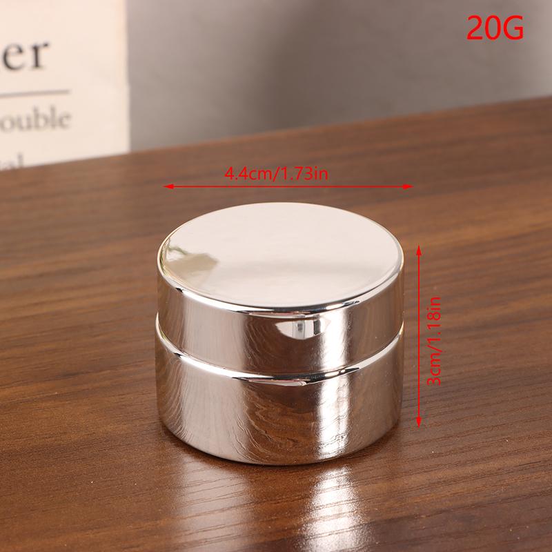 Cosmetic Jar 5-50G Face Cream Glass Bottle Silver Cream Jar Cosmetic Container Empty Nail Glue Jar Travel Makeup Container