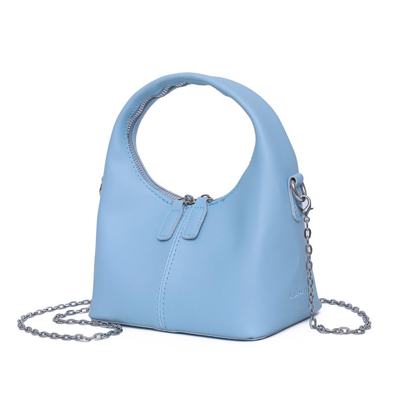 Knödel Damenhandtasche aus weichem Leder 2025: Neue Schlichte Mode, Große Kapazität, Kleine Größe