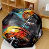 Weightlifting Artwork Portable Automatic Umbrella With 8Rib Sturdy Construction Allseason Umbrella For Travel Elegant Women'S Umbrella Perfect Gift
