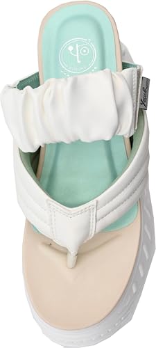 Yosuke Women's Off-White Sandals, Size 23.5cm, 4460064