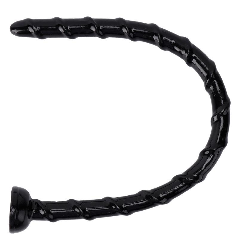 Kujii Weicher Gerippter Analplug Vibrator für Frauen - Erwachsenen-Vergnügungsspielzeug